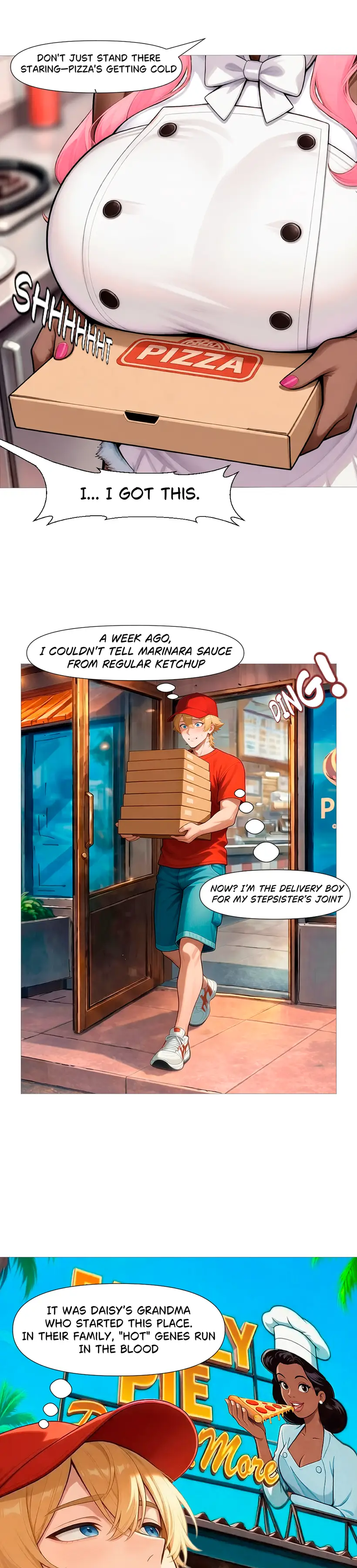 Repartidor de Pizza contra MILFs Capítulo 1 — 3